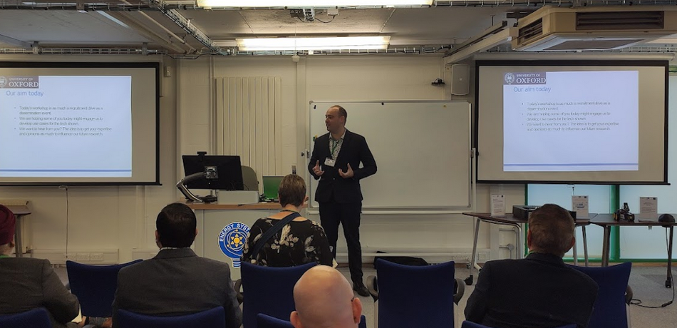 CAV workshop 2022. Dr Martin Higgins presenting his Cyber-Physical security systems research
