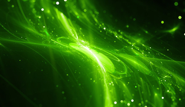 Green Glowing New Technology Flow. NVIDIA Colours. By Sakkmesterk, Adobestock