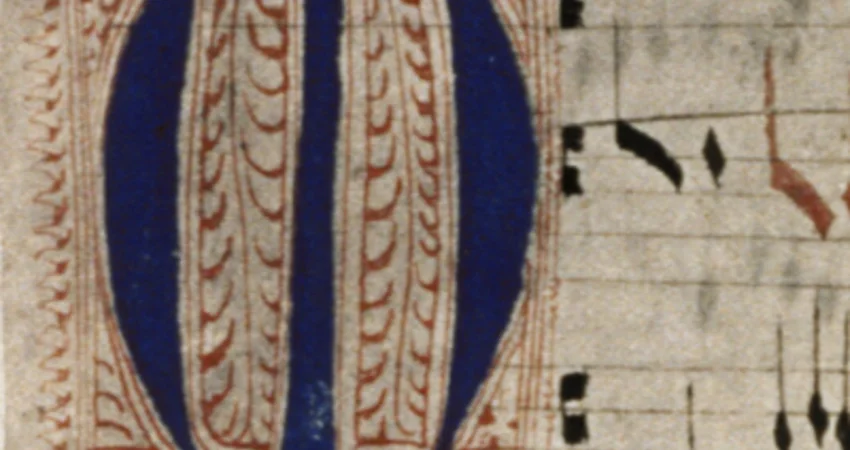 Manuscript of carols with polyphonic music