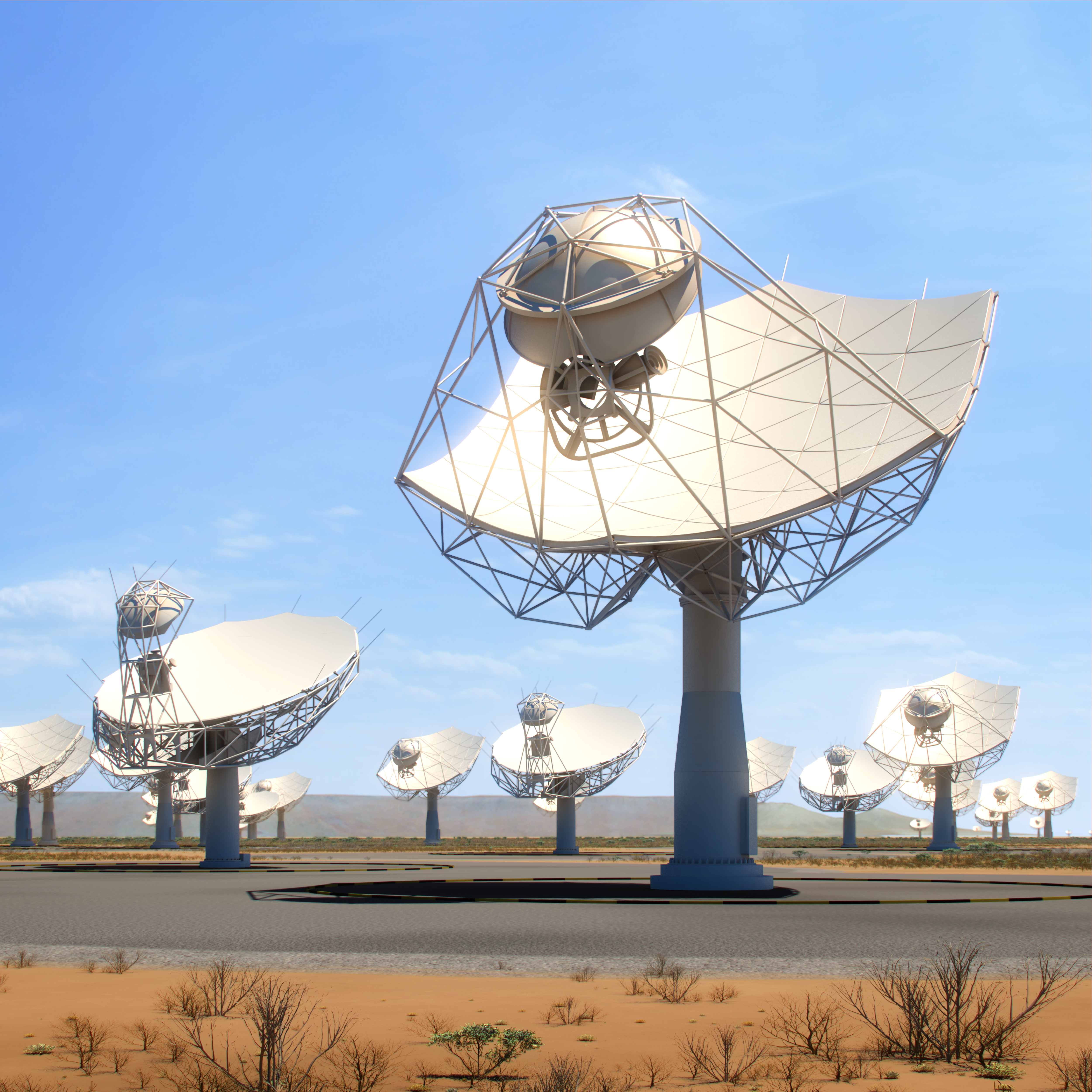 SKA radio telescope arrays, South Africa