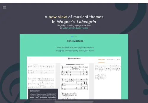 The 'Lohengrin Time machine' MELD application