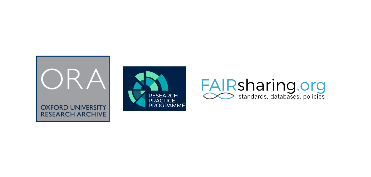ORA Research Practice Prgoramme Fairsharing Combined Logo