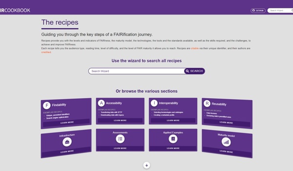 FAIR Cookbook web interface